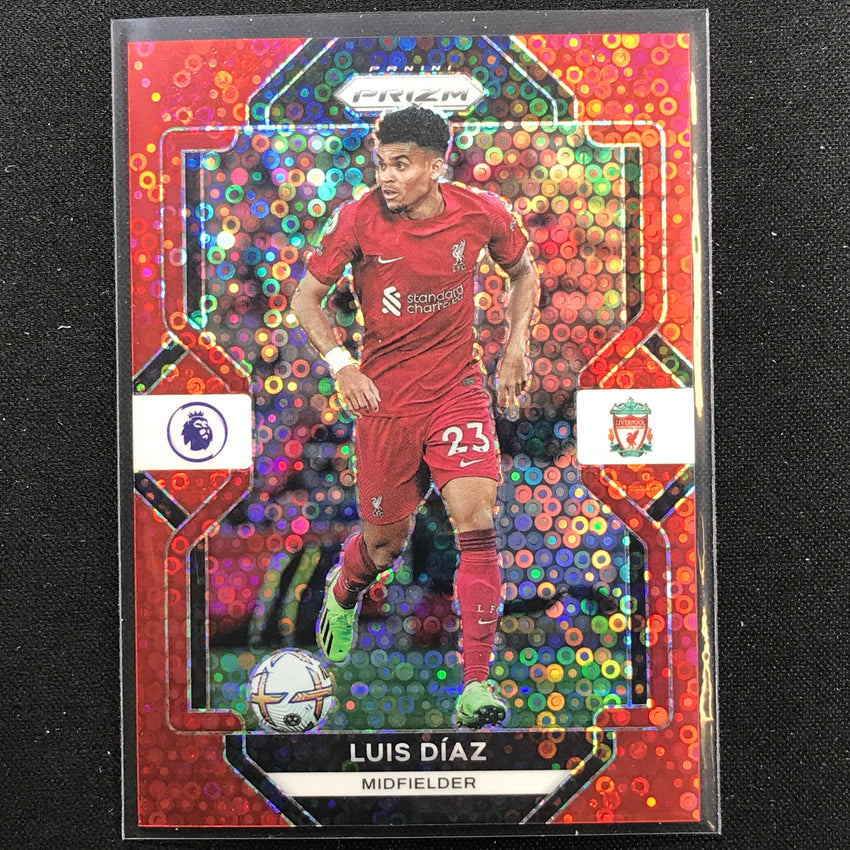 2022-23 Prizm Epl Luis Diaz Breakaway Red Disco 45/49