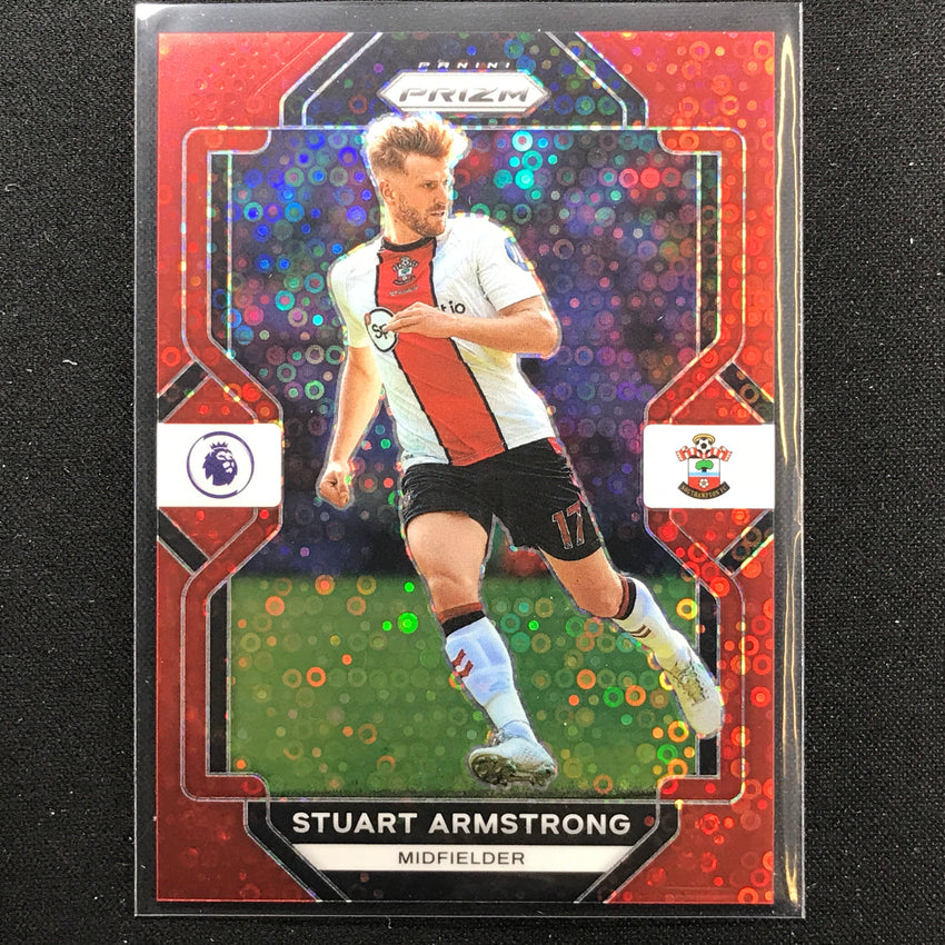 2022-23 Prizm Epl Stuart Armstrong Breakaway Red Disco 10/49