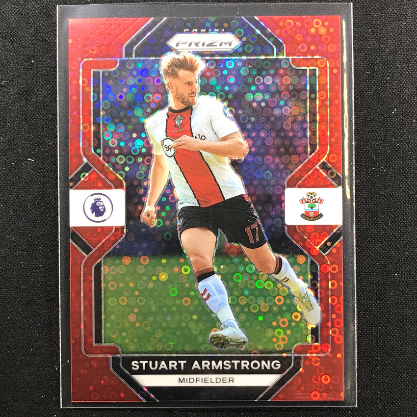 2022-23 Prizm Epl Stuart Armstrong Breakaway Red Disco 38/49