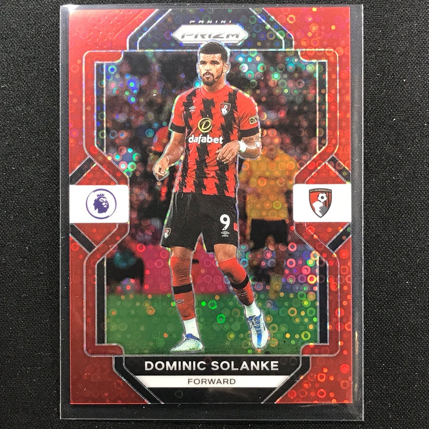 2022-23 Prizm Epl Dominic Solanke Breakaway Red Disco 12/49