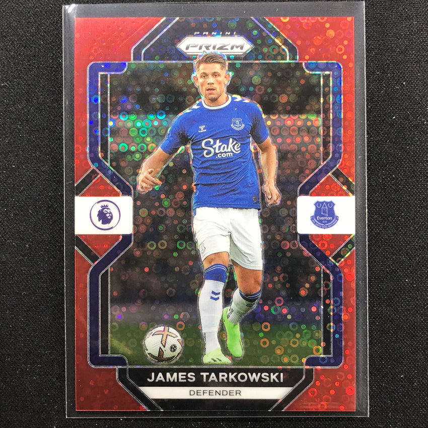 2022-23 Prizm Epl James Tarkowski Breakaway Red Disco 43/49
