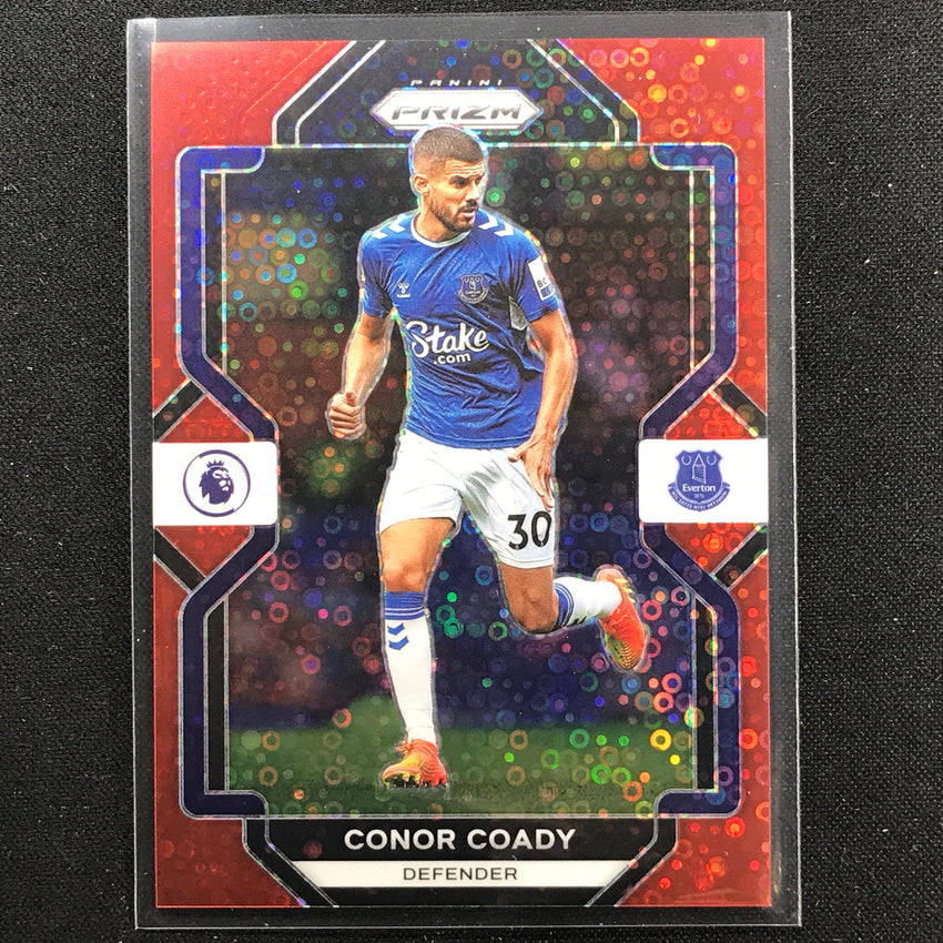 2022-23 Prizm Epl Conor Coady Breakaway Red Disco 20/49