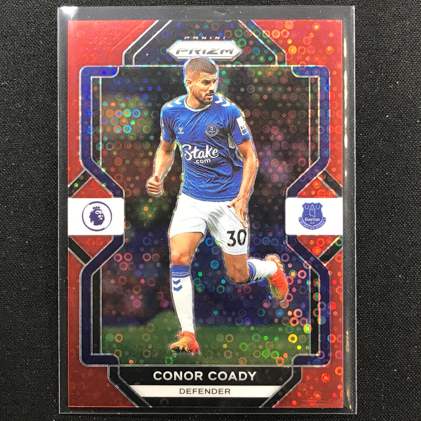 2022-23 Prizm Epl Conor Coady Breakaway Red Disco 19/49