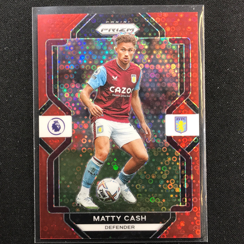 2022-23 Prizm Epl Matty Cash Breakaway Red Disco 41/49