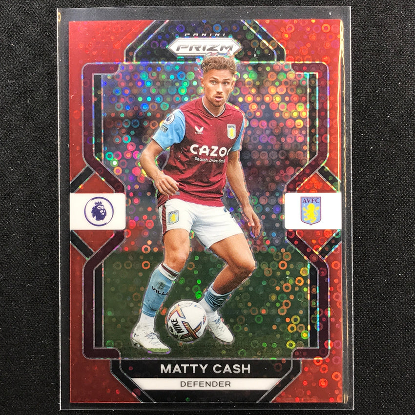 2022-23 Prizm Epl Matty Cash Breakaway Red Disco 34/49