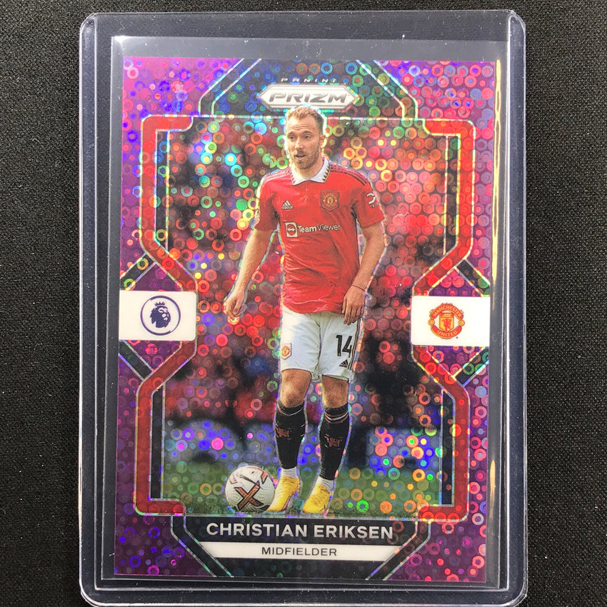 2022-23 Prizm Epl Christian Eriksen Breakaway Purple Disco 14/25