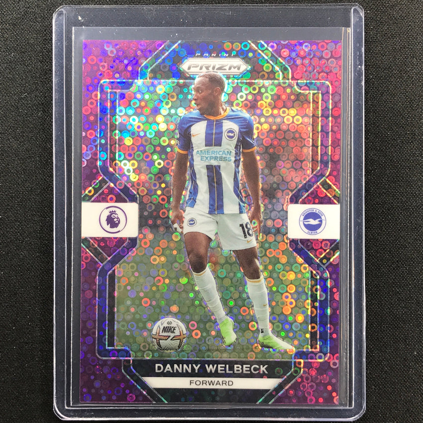 2022-23 Prizm Epl Danny Welbeck Breakaway Purple Disco 5/25