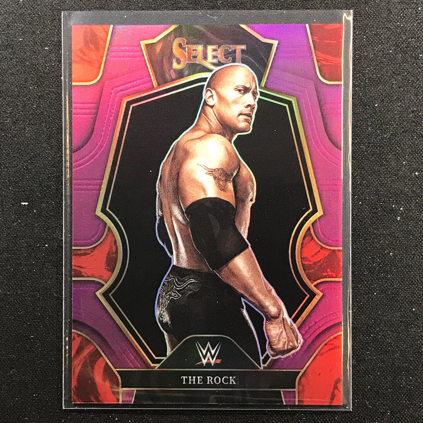 2023 Select Wwe The Rock Premier Level Purple 9/99 No 122