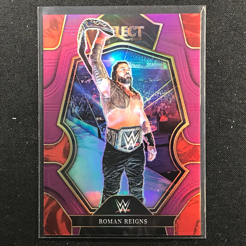2023 Select Wwe Roman Reigns Premier Level Purple 15/99 No 125