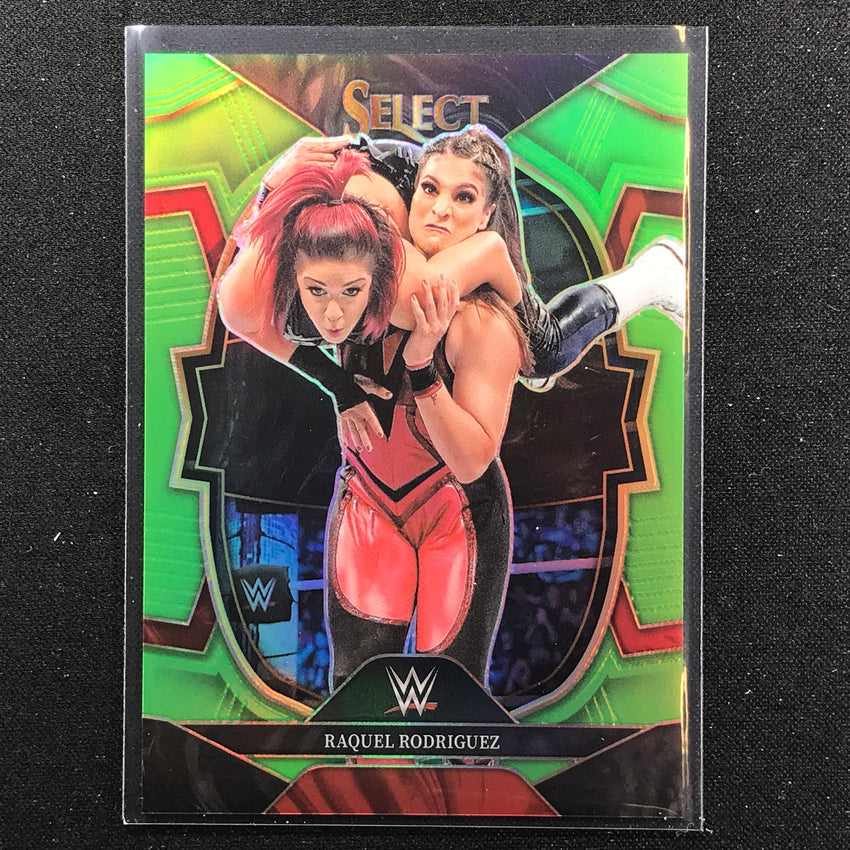 2023 Select WWE RAQUEL RODRIGUEZ Concourse Neon Green 13/75 #14