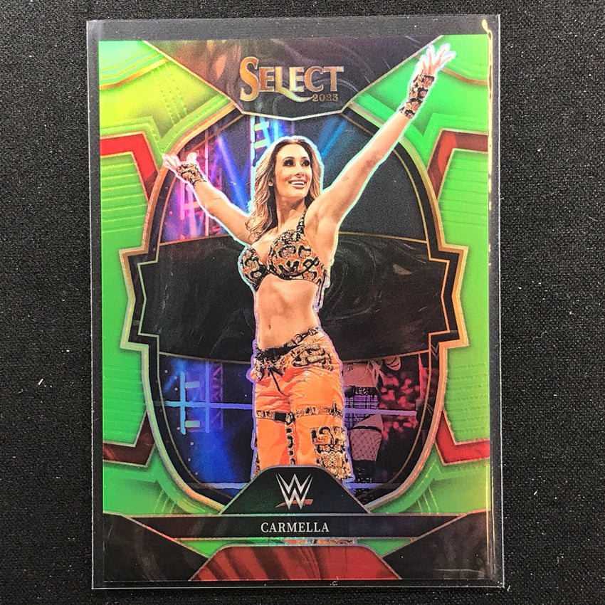 2023 Select Wwe Carmella Concourse Neon Green 28/75 No 18