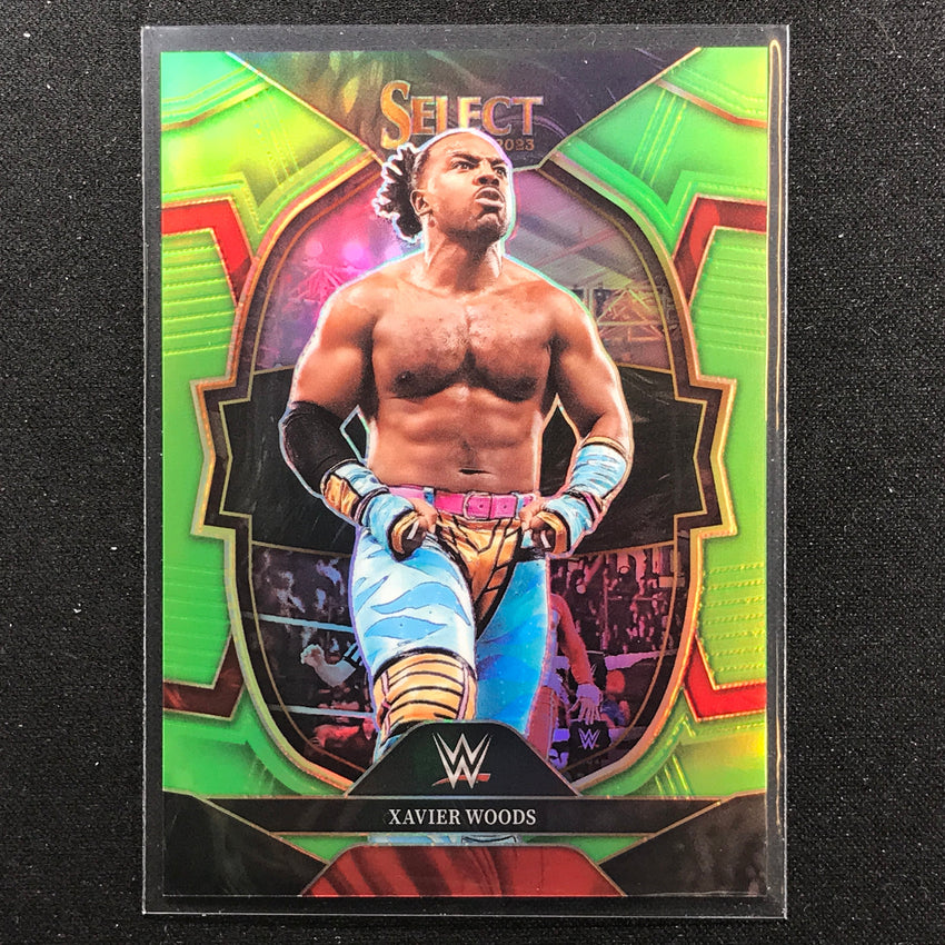 2023 Select WWE XAVIER WOODS Concourse Neon Green 13/75 #84