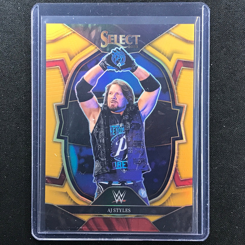 2023 Select Wwe Aj Styles Concourse Gold Prizm 9/10