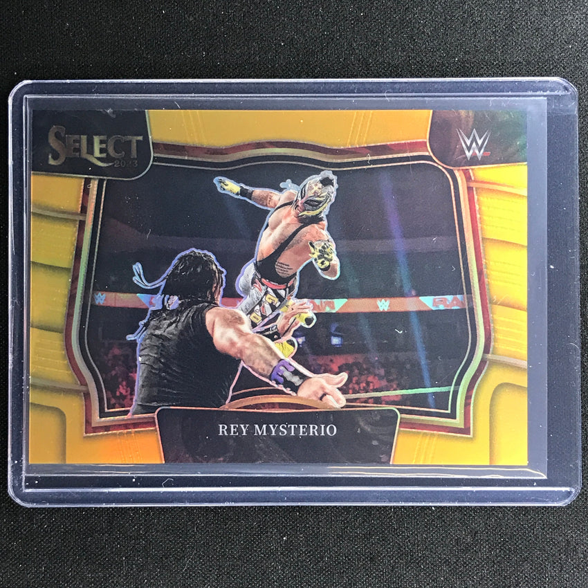 2023 Select Wwe Rey Mysterio Ringside Gold Prizm 4/10