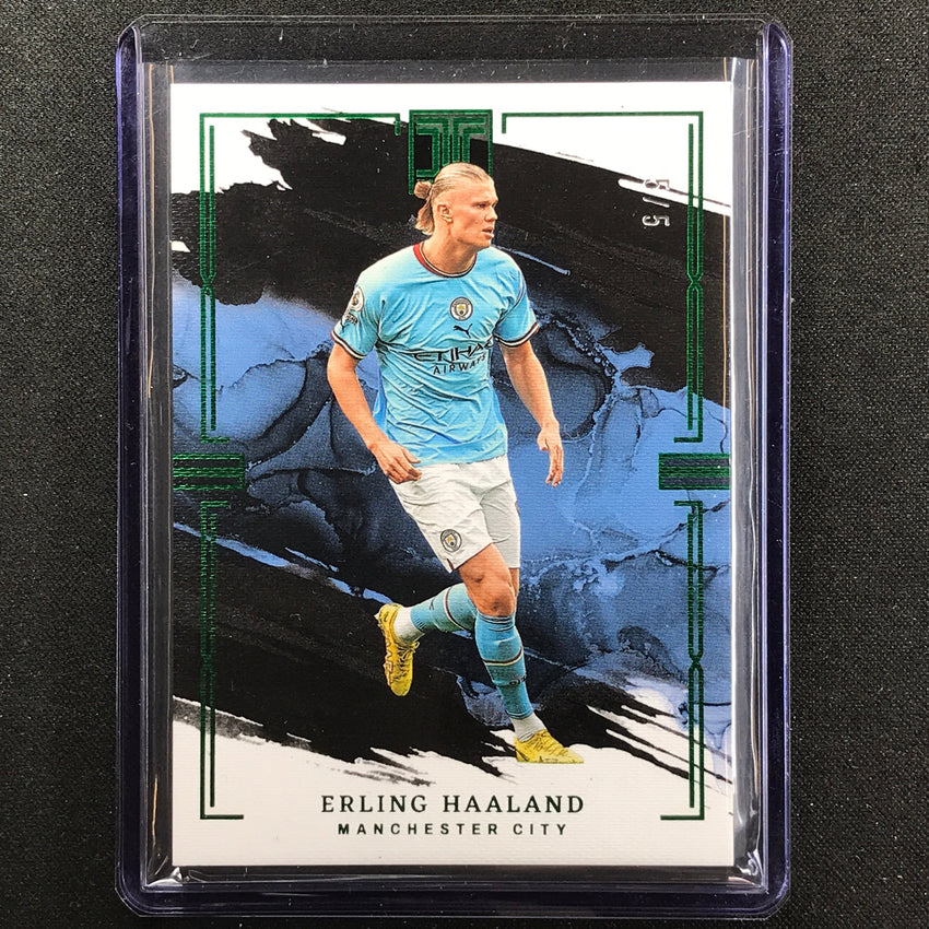 2022-23 Impeccable Epl Erling Haaland Base Emerald Green 5/5