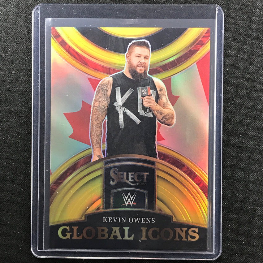 2023 Select Wwe Kevin Owens Global Icons Gold Prizm 7/10