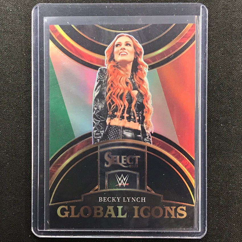 2023 Select Wwe Becky Lynch Global Icons Black Prizm 1/1