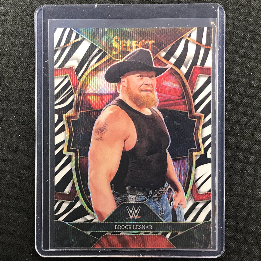 2023 Select Wwe Brock Lesnar Concourse Zebra Ssp No 8