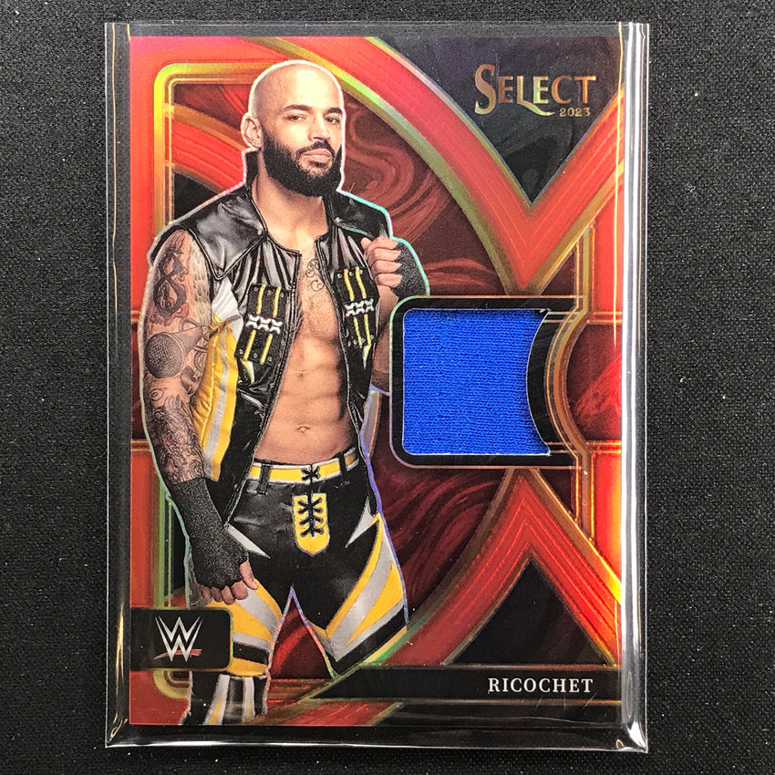 2023 Select Wwe Ricochet Selective Swatches Relic Red 82/99