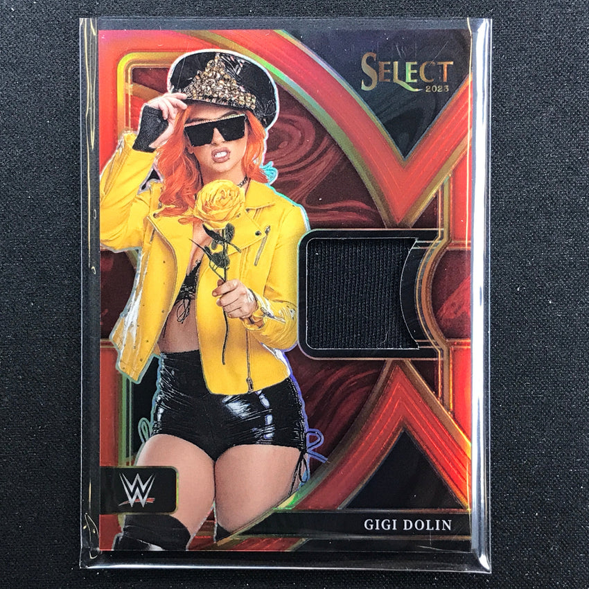 2023 Select Wwe Gigi Dolin Selective Swatches Relic Red 36/99