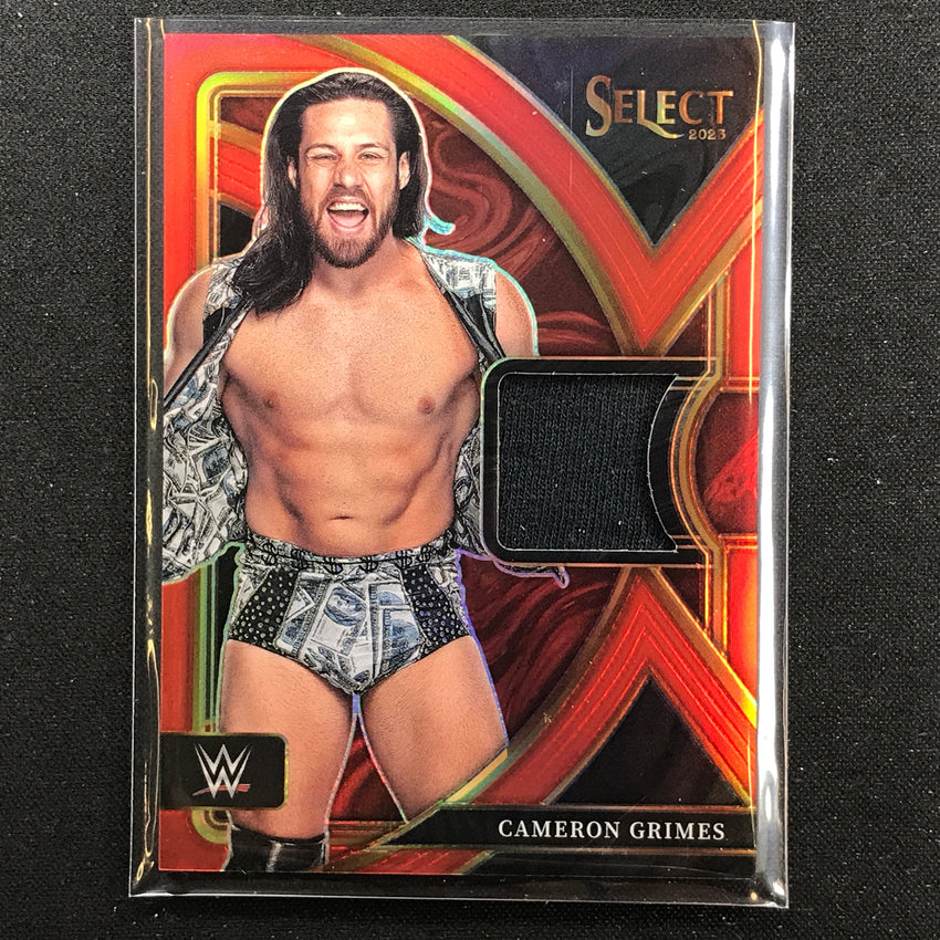 2023 Select Wwe Cameron Grimes Selective Swatches Relic Red 17/99