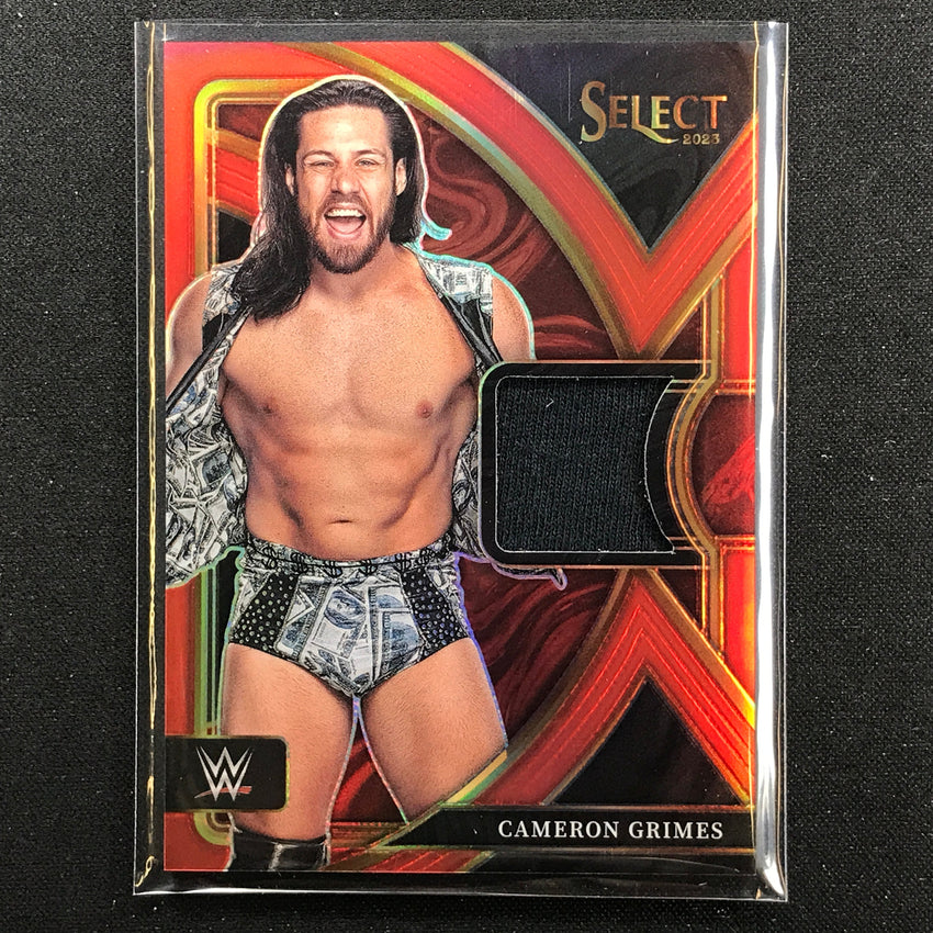 2023 Select Wwe Cameron Grimes Selective Swatches Relic Red 92/99