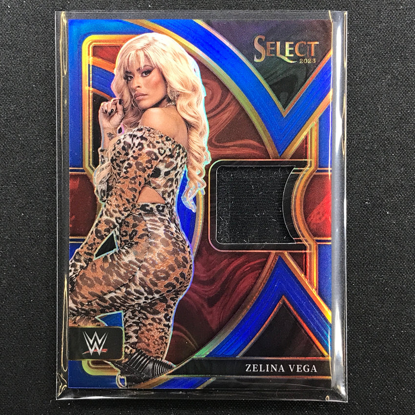 2023 Select Wwe Zelina Vega Selective Swatches Relic Blue 23/49
