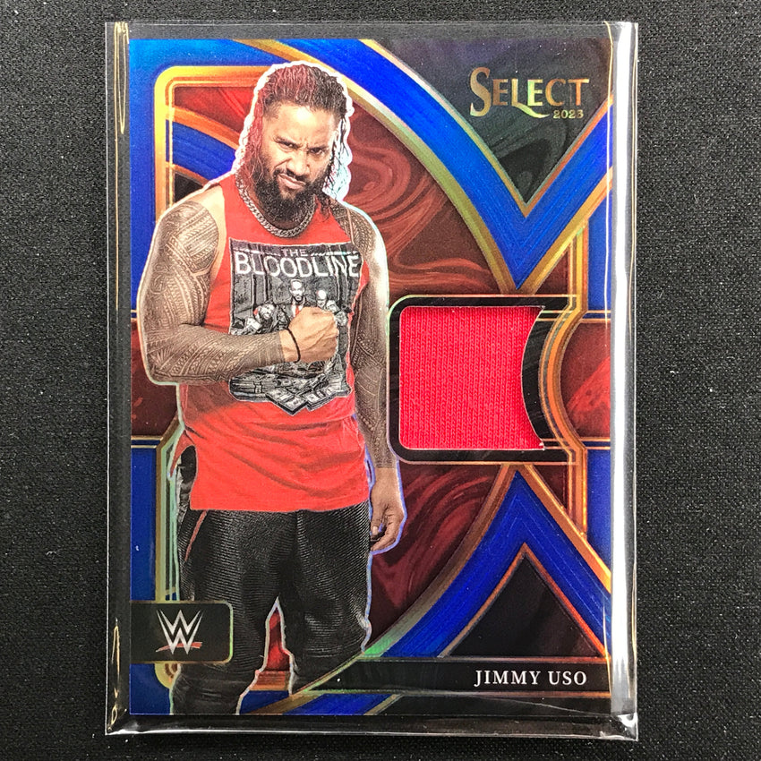 2023 Select Wwe Jimmy Uso Selective Swatches Relic Blue 24/49