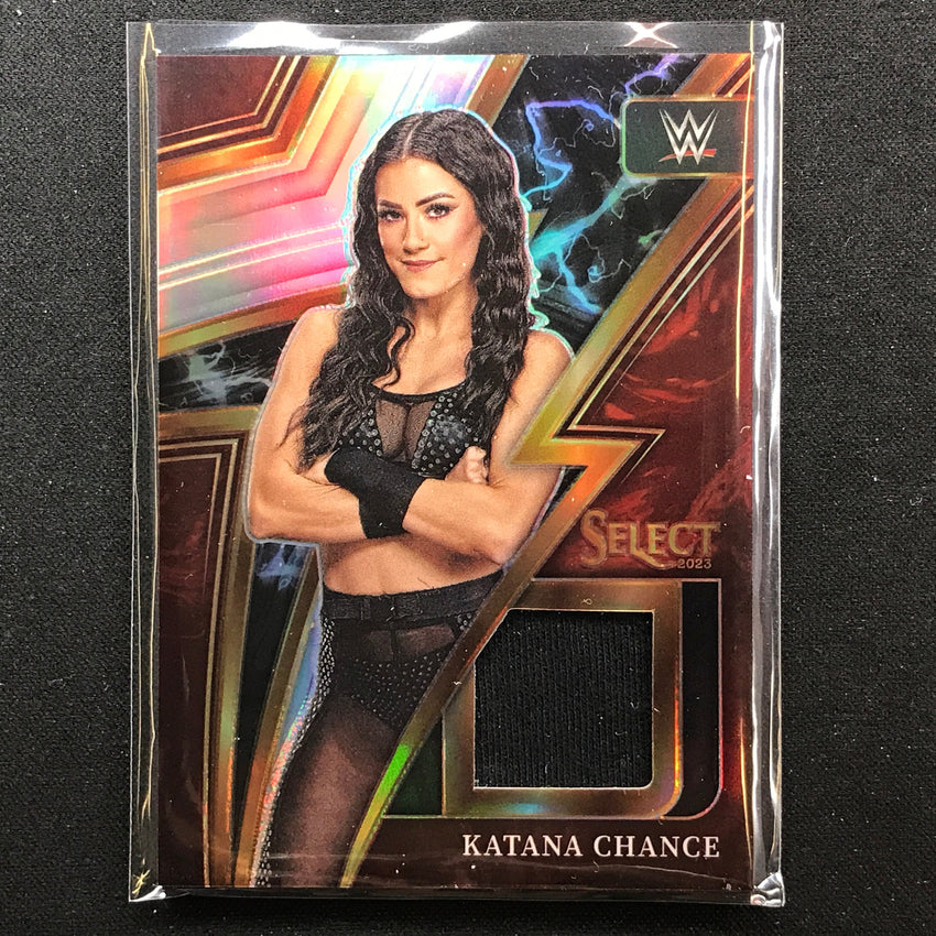 2023 Select Wwe Katana Chance Sparks Memorabilia Relic Silver Prizm No Kch