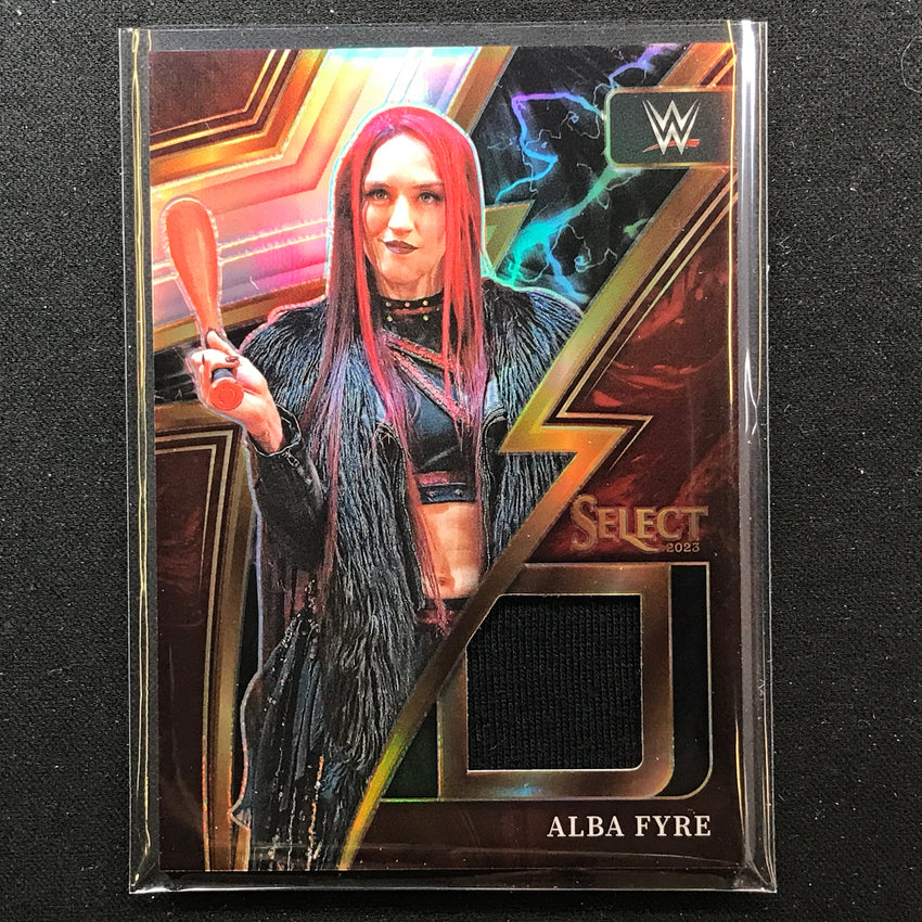 2023 Select WWE ALBA FYRE Sparks Memorabilia Relic Silver Prizm #AFR