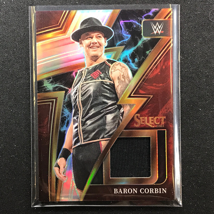 2023 Select WWE BARON CORBIN Sparks Memorabilia Relic Silver Prizm #BCB