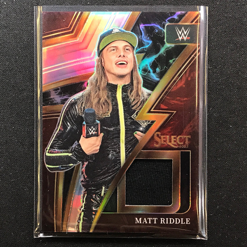 2023 Select WWE MATT RIDDLE Sparks Memorabilia Relic Silver Prizm #MRD