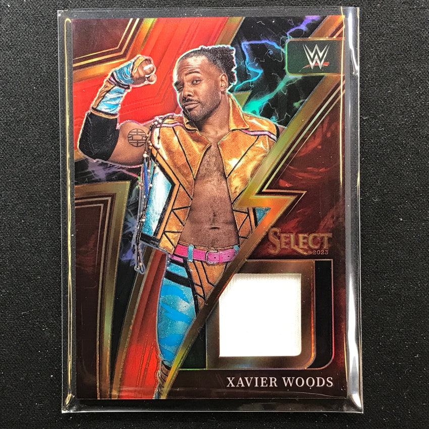 2023 Select Wwe Xavier Woods Sparks Memorabilia Relic Red 35/99