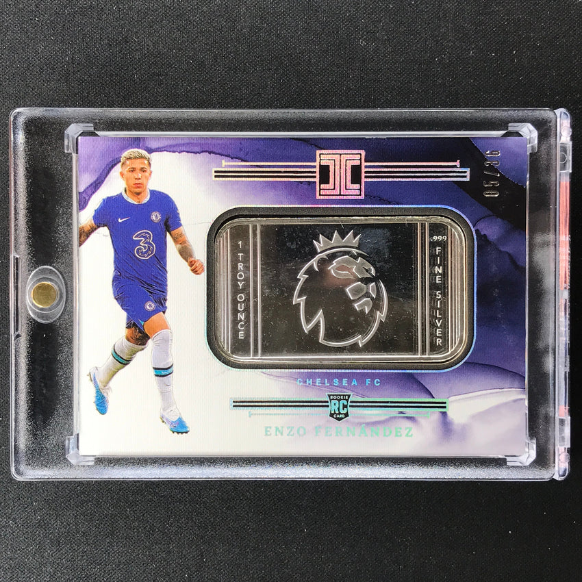2022-23 Impeccable Epl Enzo Fernandez Rookie Troy Ounce Silver Metal Logo 5/36