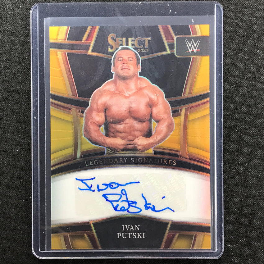 2023 Select Wwe Ivan Putski Legendary Signatures Auto Gold Prizm 4/10