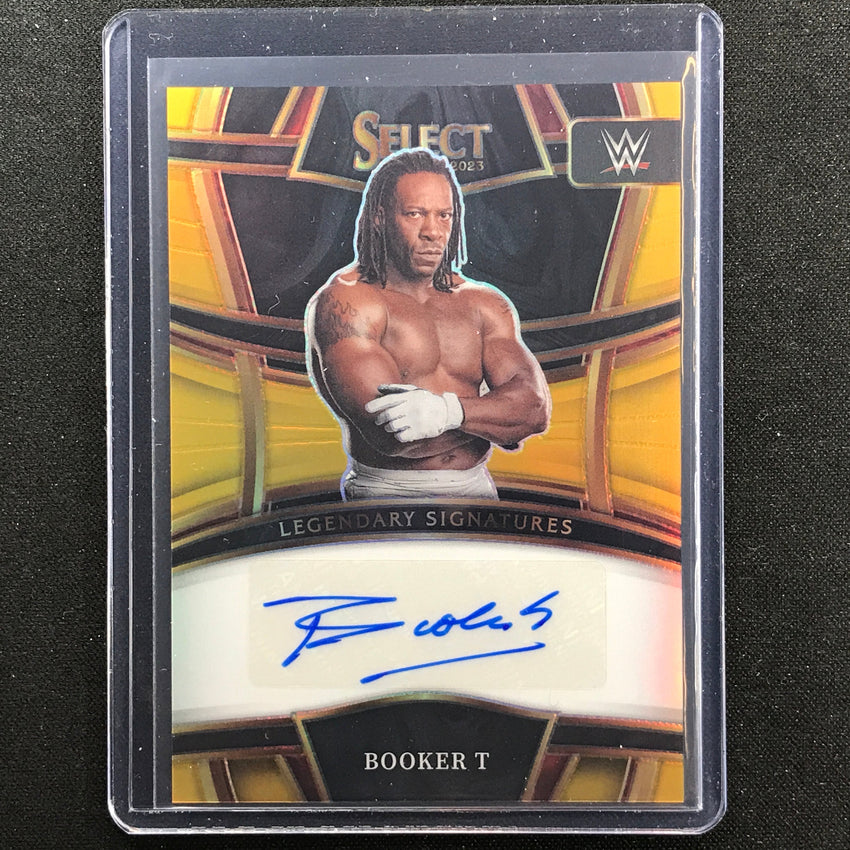2023 Select Wwe Booker T Legendary Signatures Auto Gold Prizm 5/10