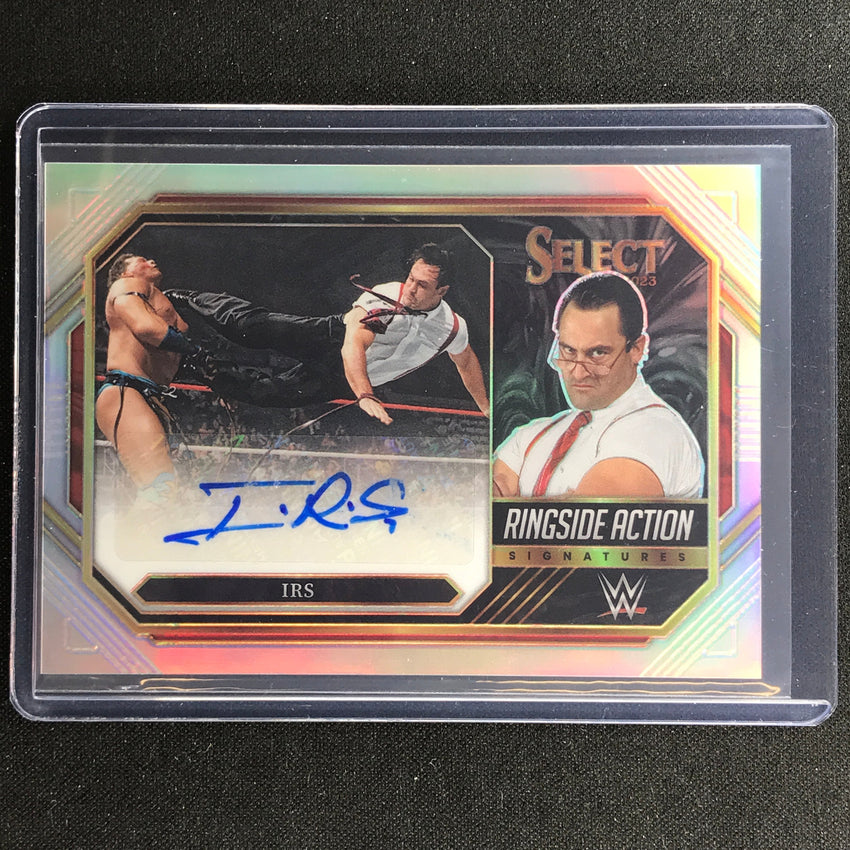 2023 Select Wwe Irs Ringside Action Signatures Auto Silver Prizm No Irs