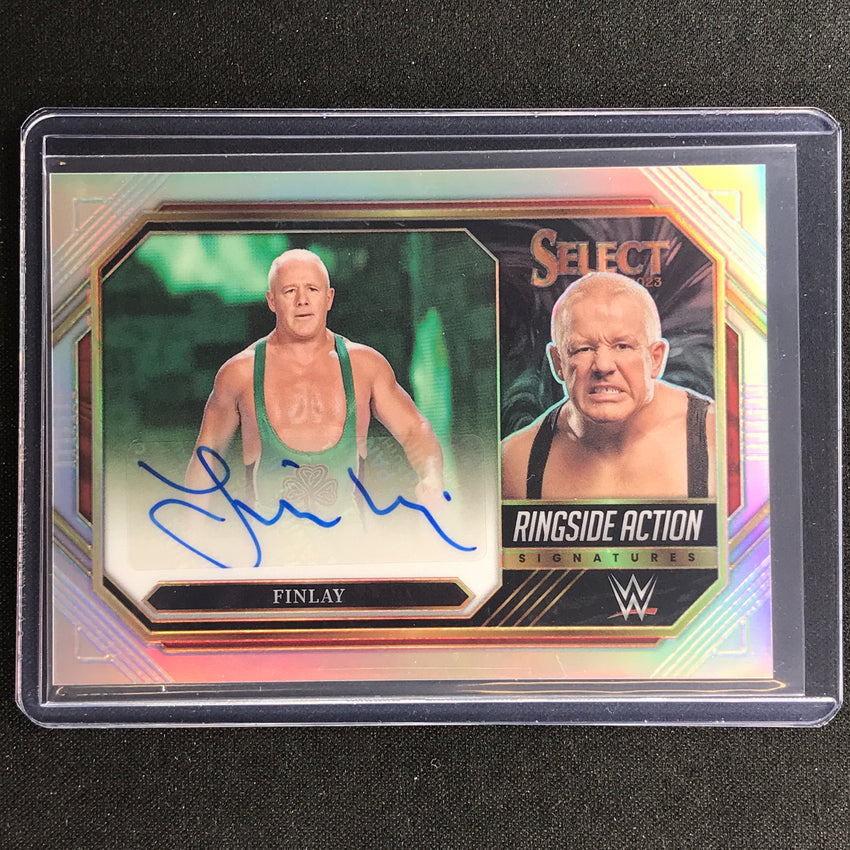 2023 Select Wwe Finlay Ringside Action Signatures Auto Silver Prizm No Fly