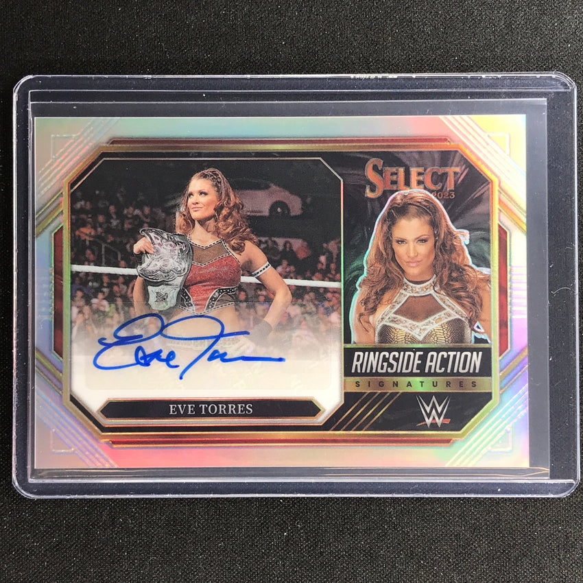 2023 Select Wwe Eve Torres Ringside Action Signatures Auto Silver Prizm No Ets