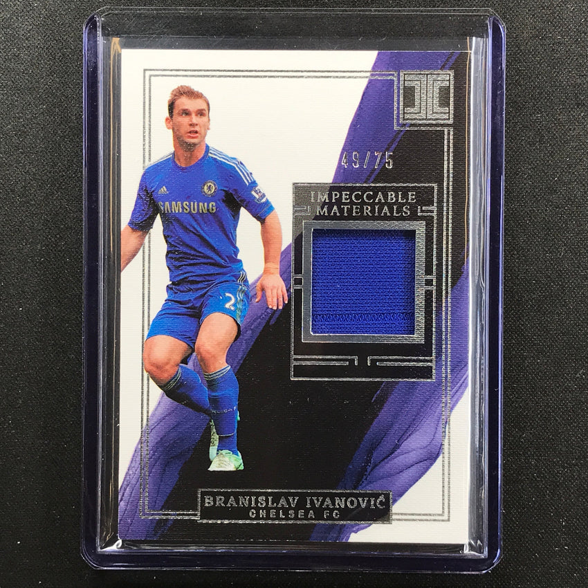 2022-23 Impeccable Epl Branislav Ivanovic Materials Jersey Relic Silver 49/75