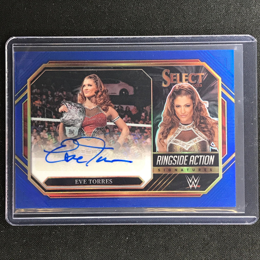 2023 Select Wwe Eve Torres Ringside Action Signatures Auto Blue 34/49