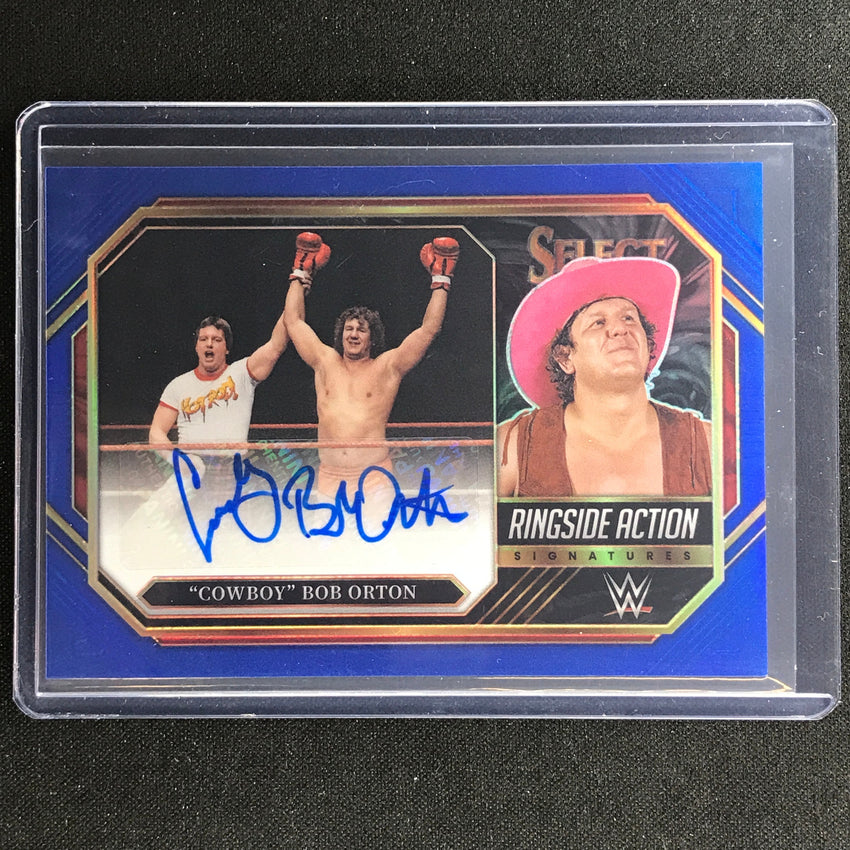 2023 Select Wwe Cowboy Bob Orton Ringside Action Signatures Auto Blue 6/49