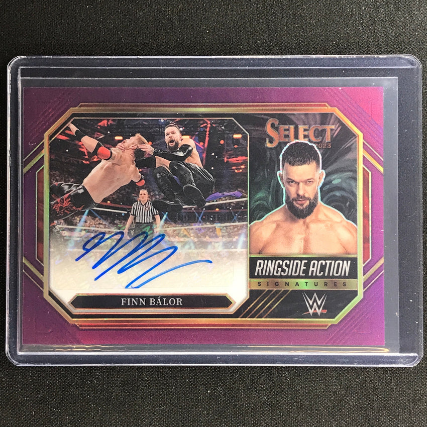 2023 Select Wwe Finn Balor Ringside Action Signatures Auto Purple 11/35