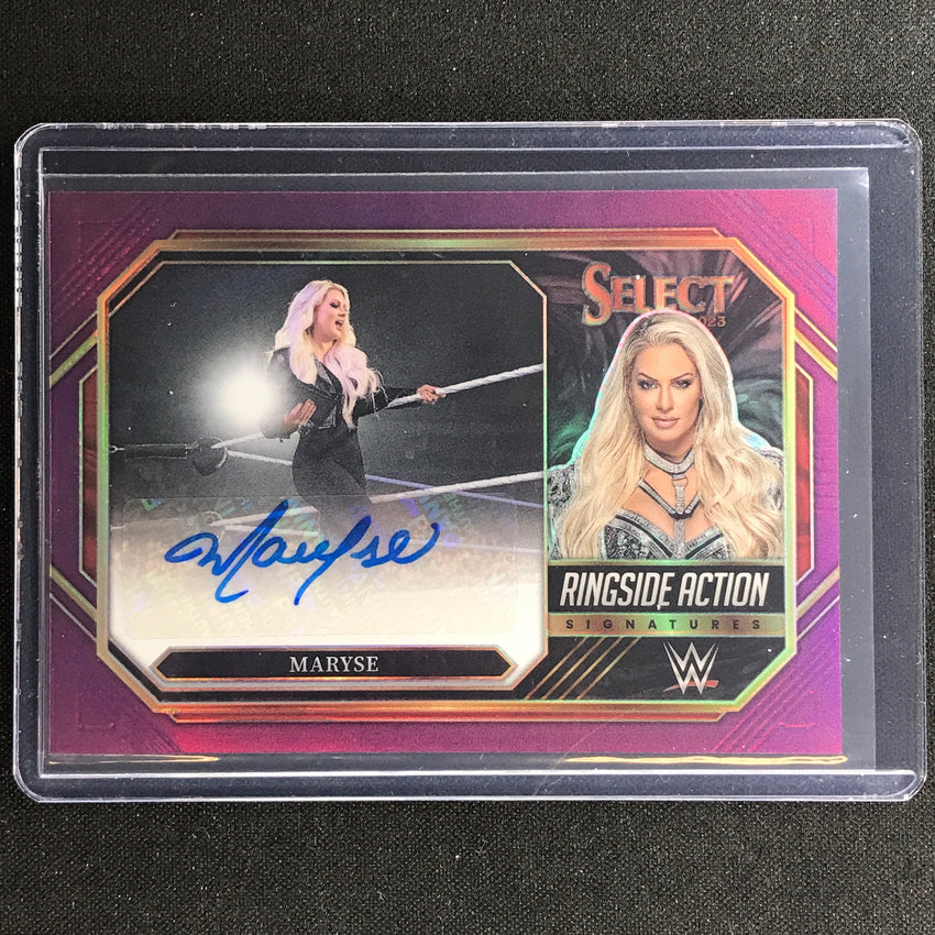 2023 Select Wwe Maryse Ringside Action Signatures Auto Purple 14/35