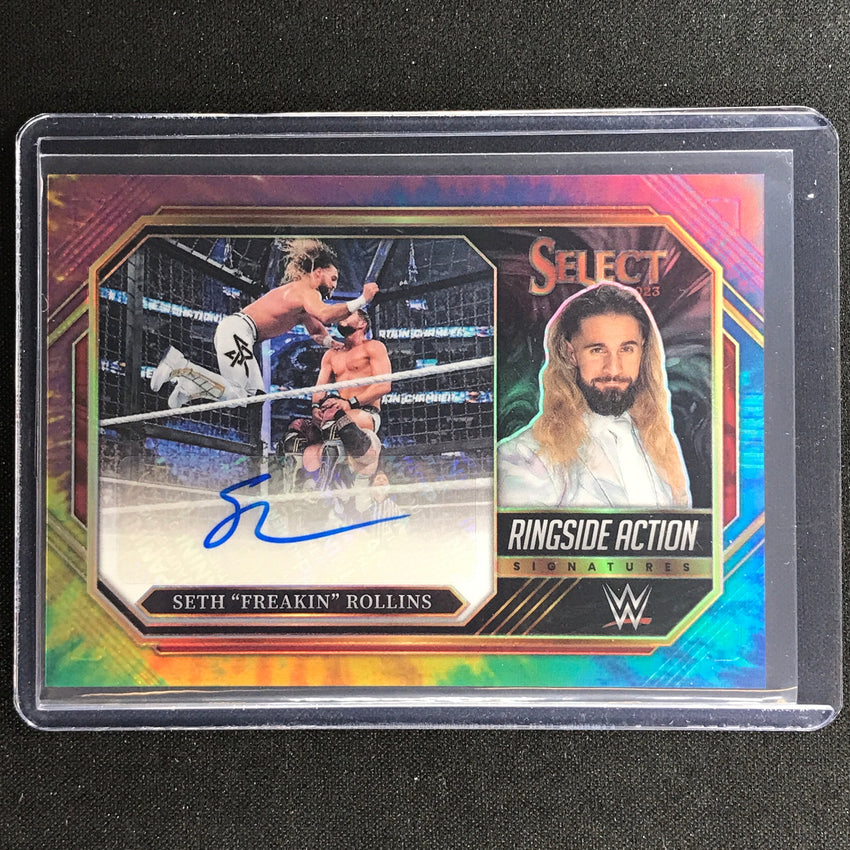 2023 Select Wwe Seth Freakin Rollins Ringside Action Auto Tie-dye 9/25
