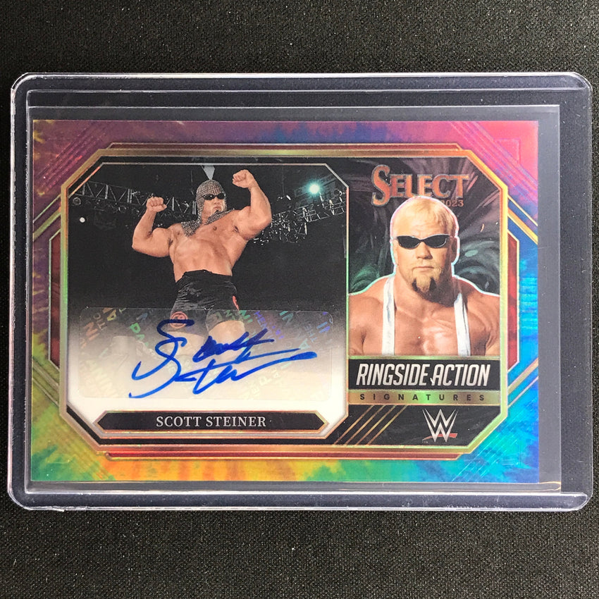 2023 Select Wwe Scott Steiner Ringside Action Signatures Auto Tie-dye 4/25