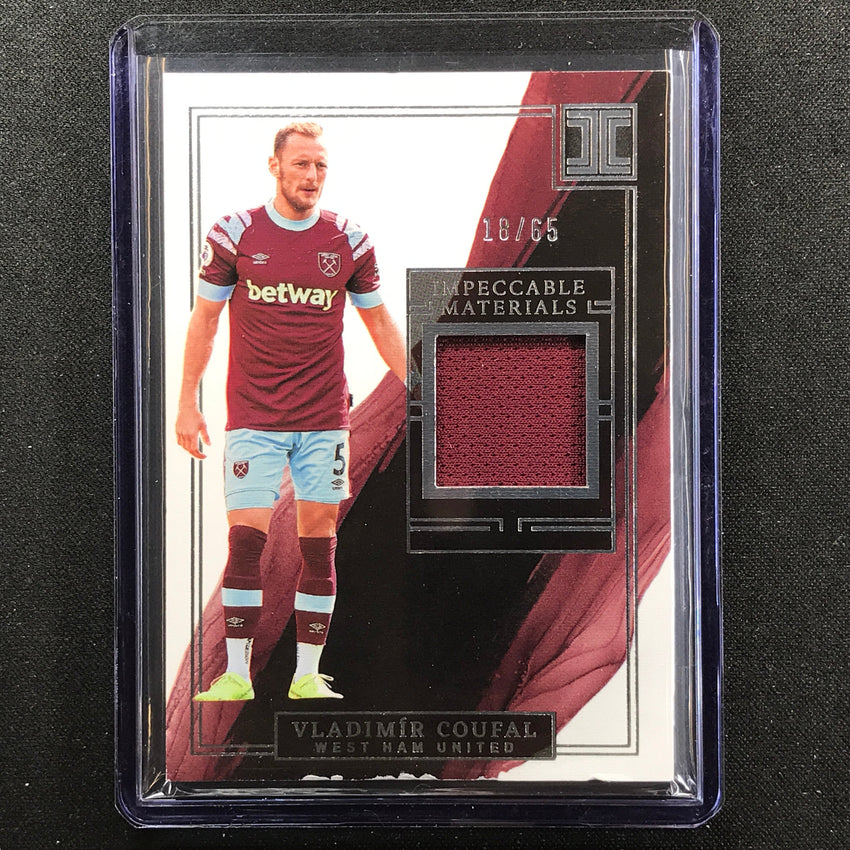 2022-23 Impeccable Epl Vladimir Coufal Materials Jersey Relic Silver 18/65