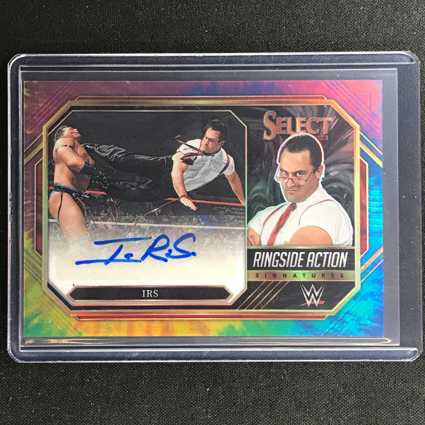 2023 Select Wwe Irs Ringside Action Signatures Auto Tie-dye 2/25