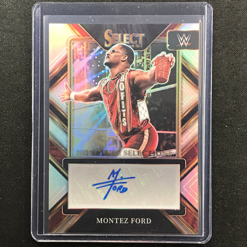 2023 Select Wwe Montez Ford Signature Selections Auto Silver Prizm No Mfd