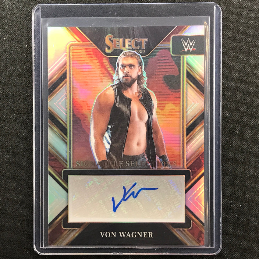 2023 Select WWE VON WAGNER Signature Selections Auto Silver Prizm #VWG